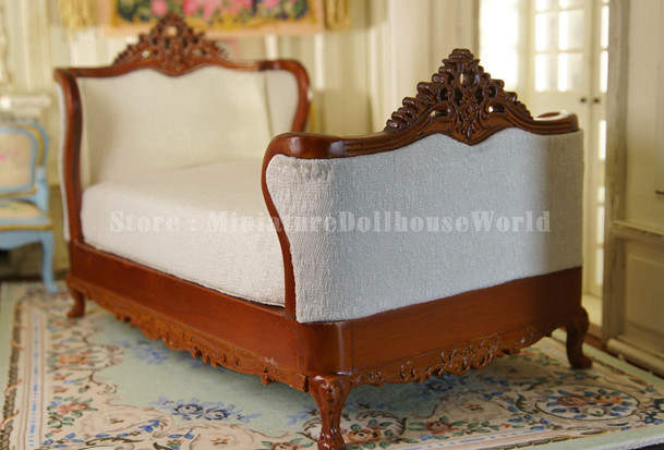 1:12 Scale Miniature Metal Bed – Dollhouse Furniture With Mattress & Pillow - View #6